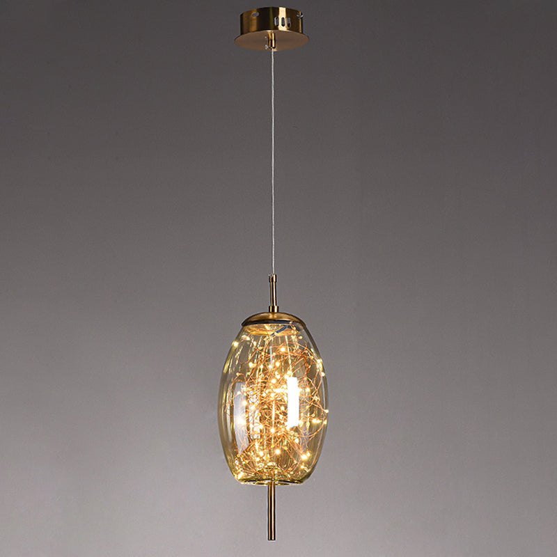 1 éclairage de suspension géométrique légère