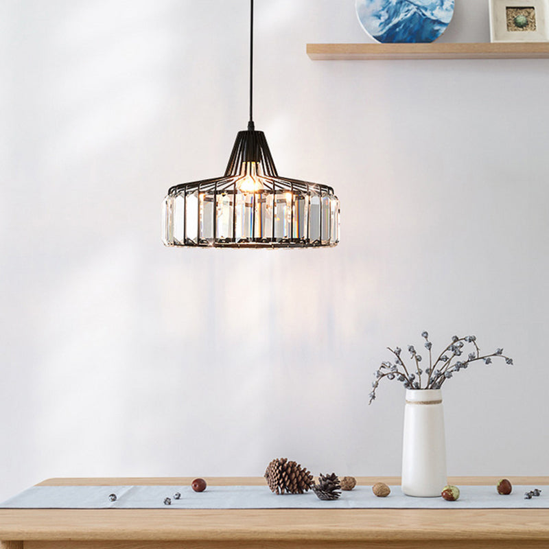 Modern Style Hanging Light Crystal Pendent Lighting Fixture for Sitting Room