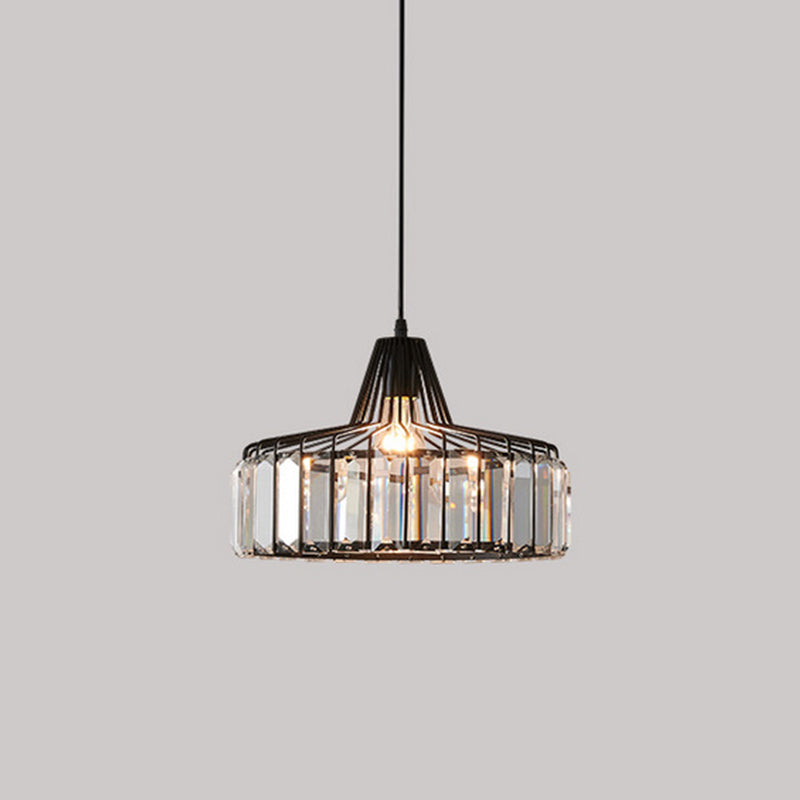 Modern Style Hanging Light Crystal Pendent Lighting Fixture for Sitting Room