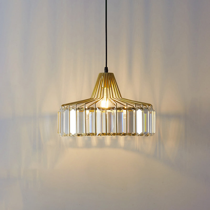 Modern Style Hanging Light Crystal Pendent Lighting Fixture for Sitting Room