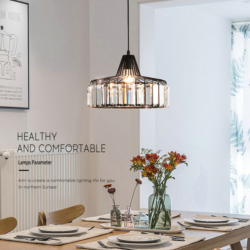 Modern Style Hanging Light Crystal Pendent Lighting Fixture for Sitting Room