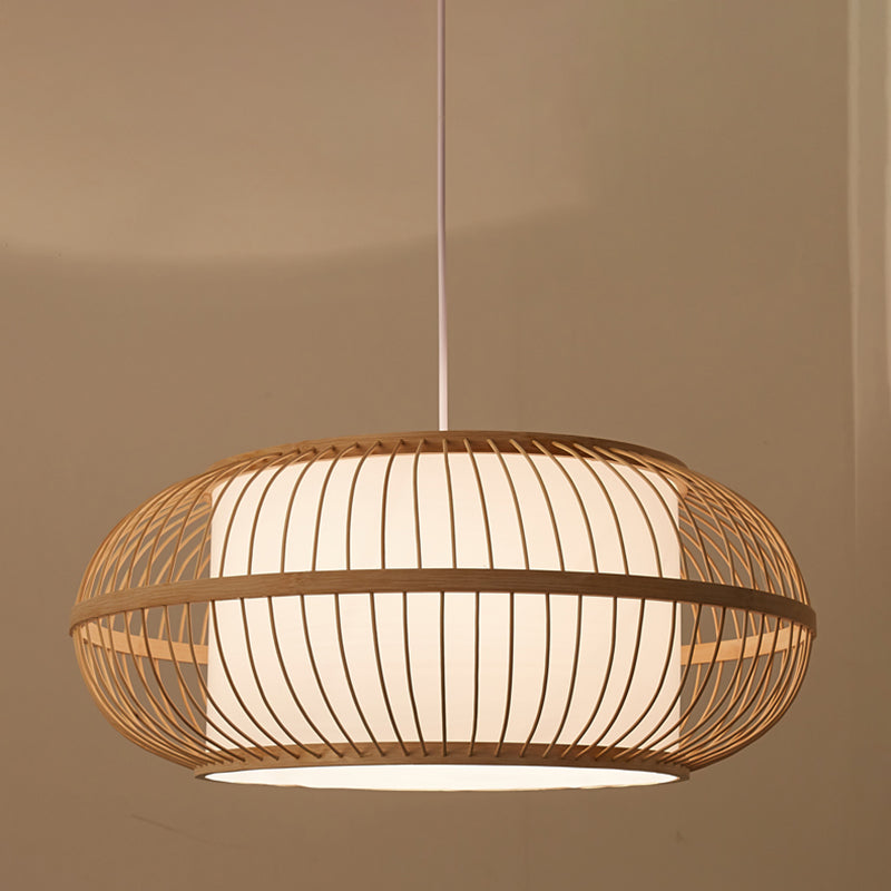 Modern Bamboo Hanging Light Household Pendent Lighting Fixture for Dining Room