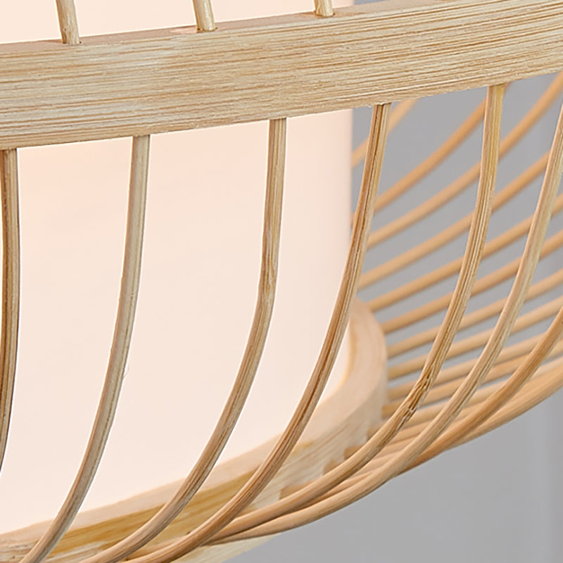 Modern Bamboo Hanging Light Household Pendent Lighting Fixture for Dining Room