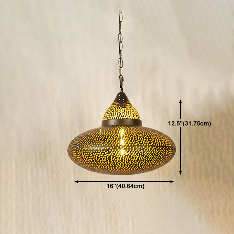 Funzione per illuminazione a pendente in metallo leggero industriale per sala da pranzo