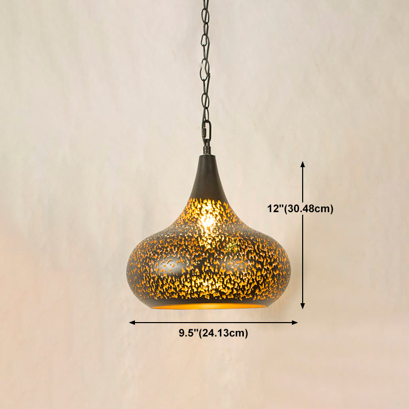Funzione per illuminazione a pendente in metallo leggero industriale per sala da pranzo