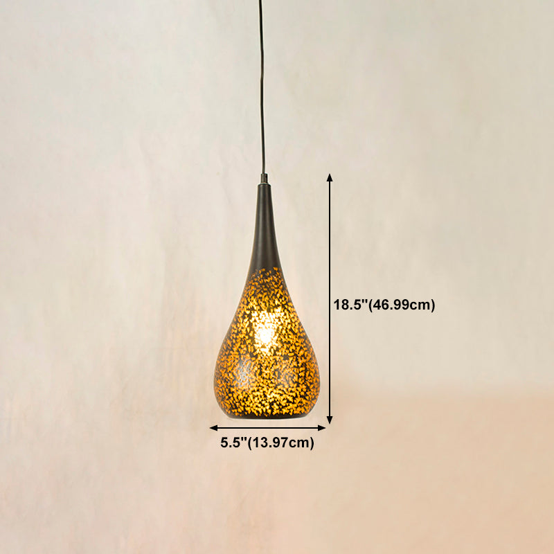 Funzione per illuminazione a pendente in metallo leggero industriale per sala da pranzo