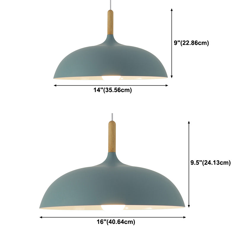 Nordic Hanging Light Colorful Metal Pendent Lighting Fixture for Sitting Room