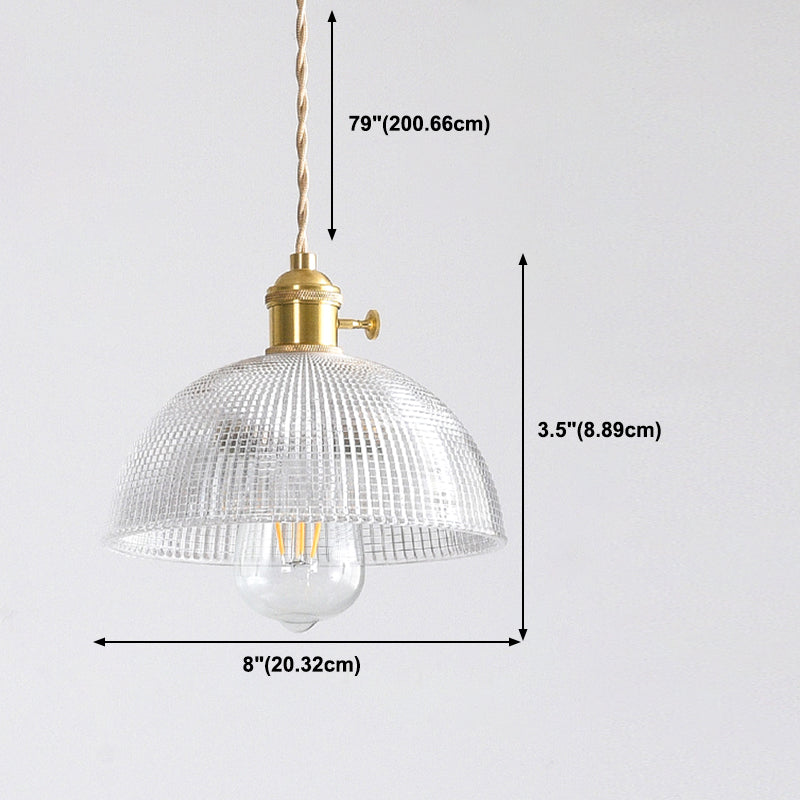 Salle à manger plafond pendentif éclairage en verre de style moderne