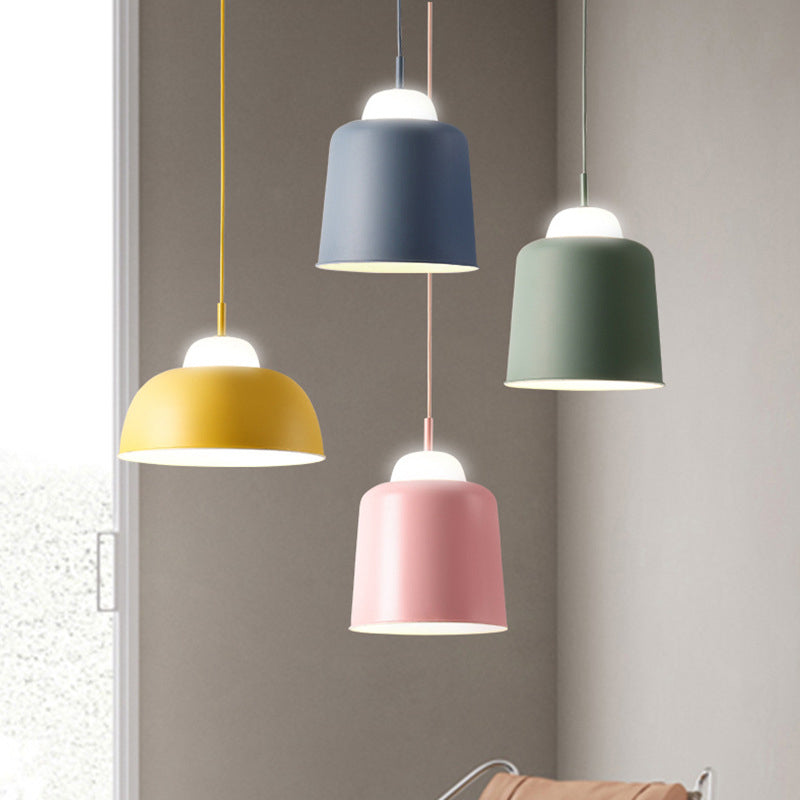Metal Bowl Shape Hanging Pendant Light Minimalist Suspension Pendant Light