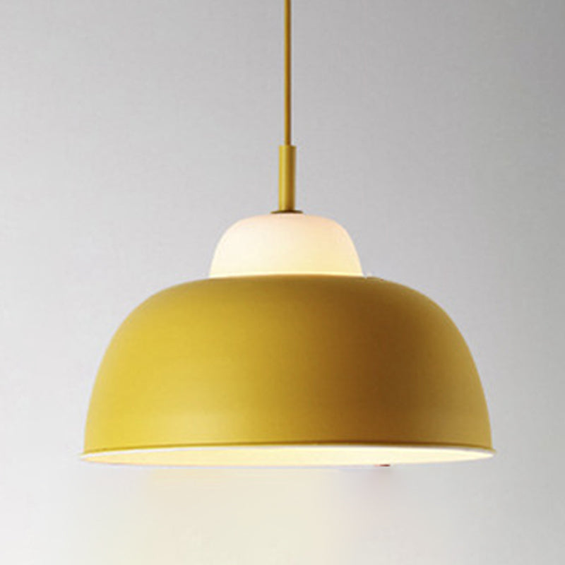 Metal Bowl Shape Hanging Pendant Light Minimalist Suspension Pendant Light