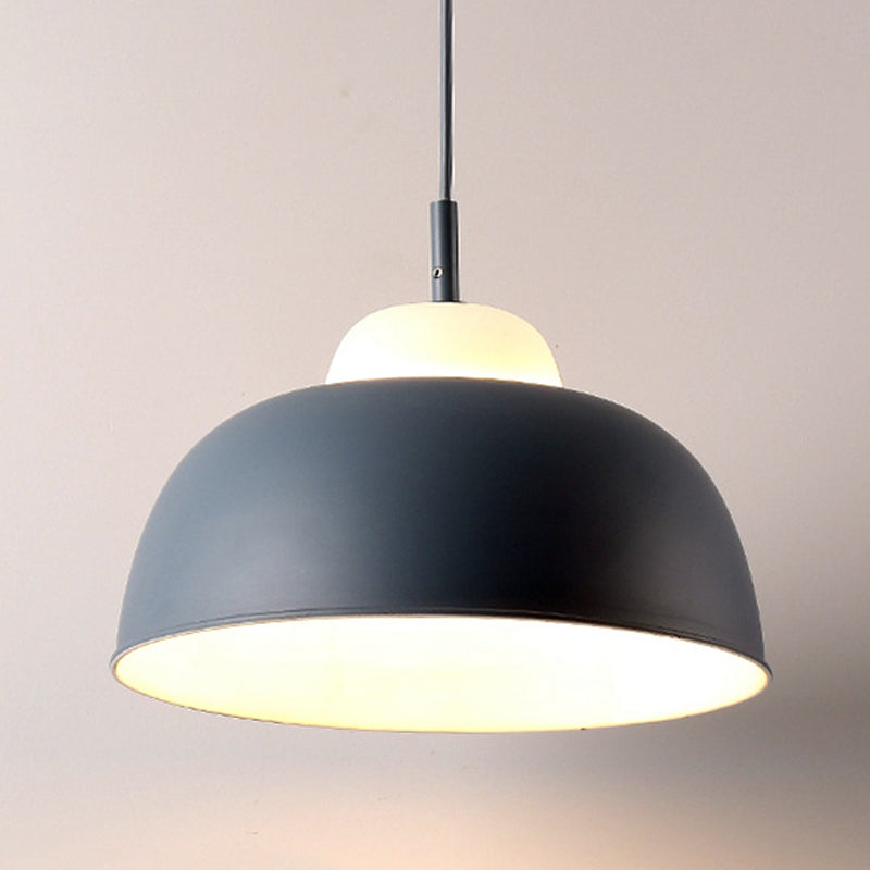 Metal Bowl Shape Hanging Pendant Light Minimalist Suspension Pendant Light