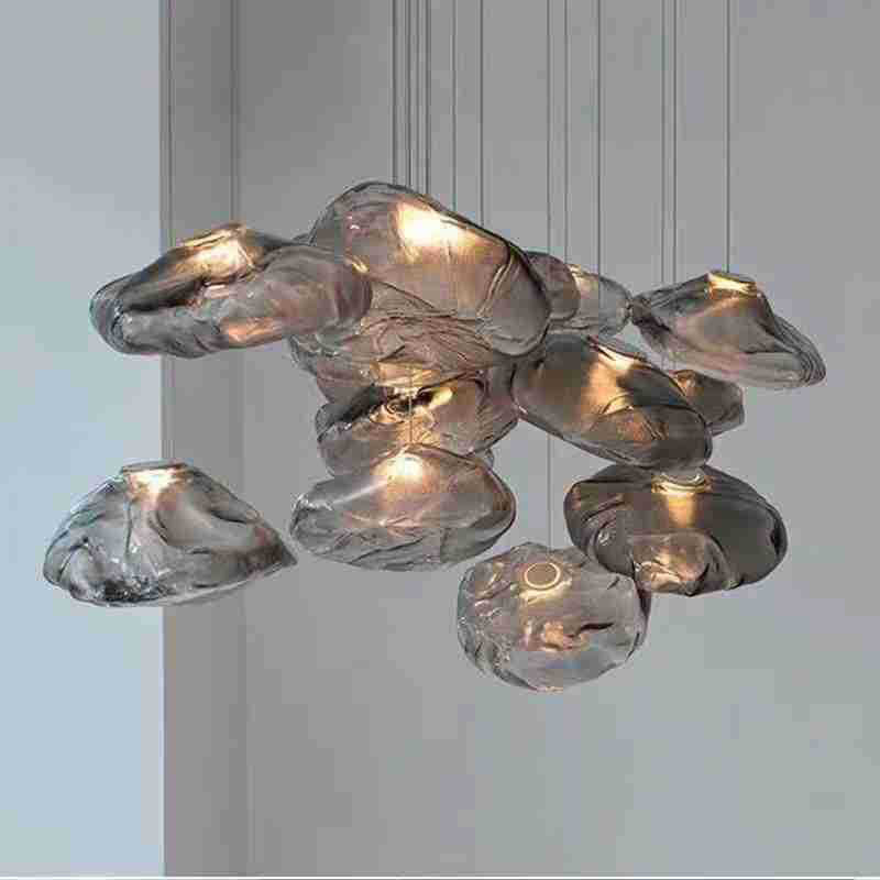 Glass Suspension Pendant Light Minimalist Style Pendant Lighting Fixture