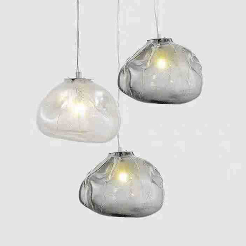 Glass Suspension Pendant Light Minimalist Style Pendant Lighting Fixture