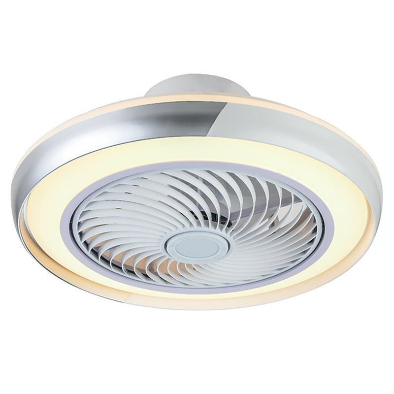 Moderne runde LED -Deckenventilator Leichte einfache Flush Mount Light für Wohnzimmer