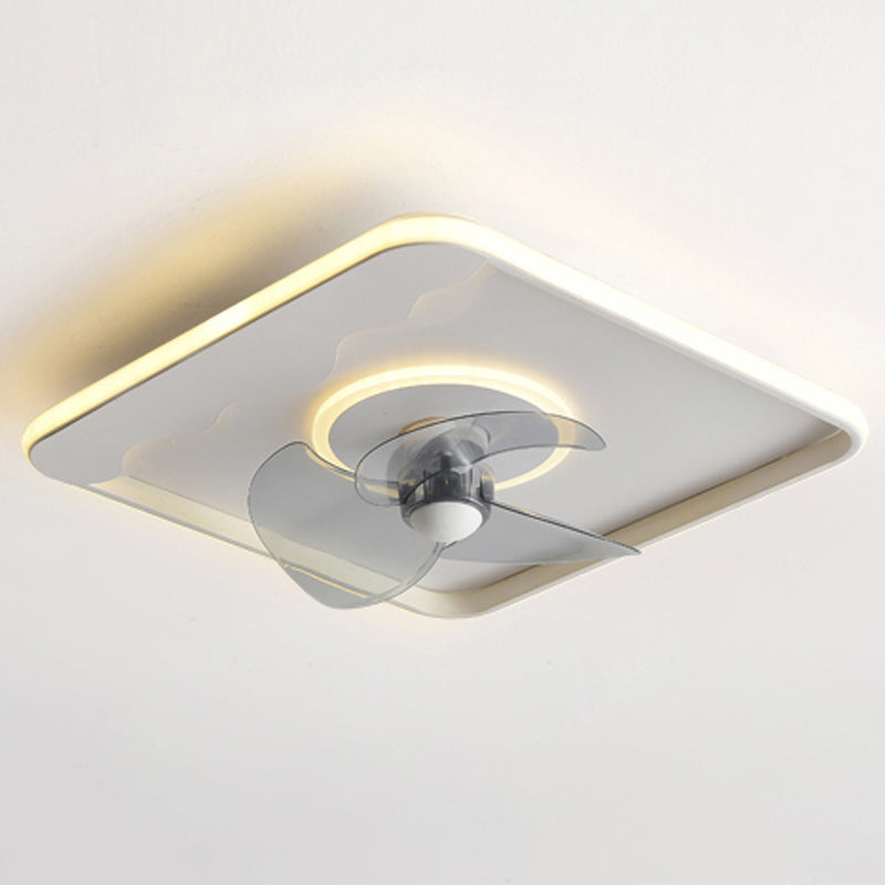 Luci ventilatori a soffitto geometrico in metallo 2 moderni luci a filo a filo lampada