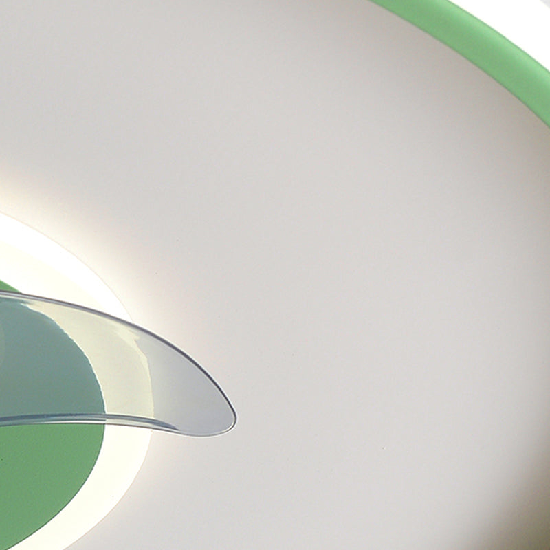 Luci ventilatori a soffitto geometrico in metallo 2 moderni luci a filo a filo lampada