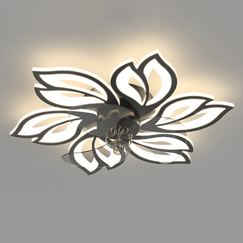 Blumenform Metall Deckenventilator Moderne Style 6 Lichter Deckenventilator Lampe