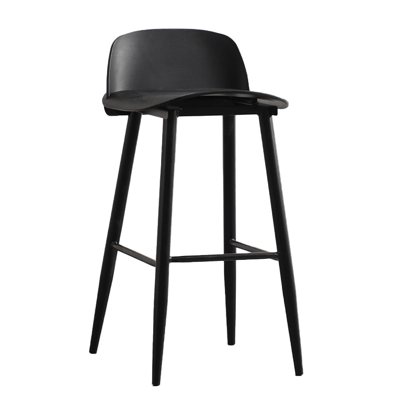 Barhocker im Industriestil, PP-Sitz, Metallbeine, Hocker für die Küchenbar