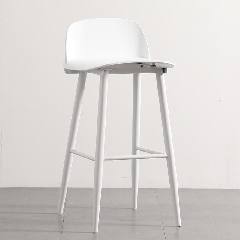 Barhocker im Industriestil, PP-Sitz, Metallbeine, Hocker für die Küchenbar