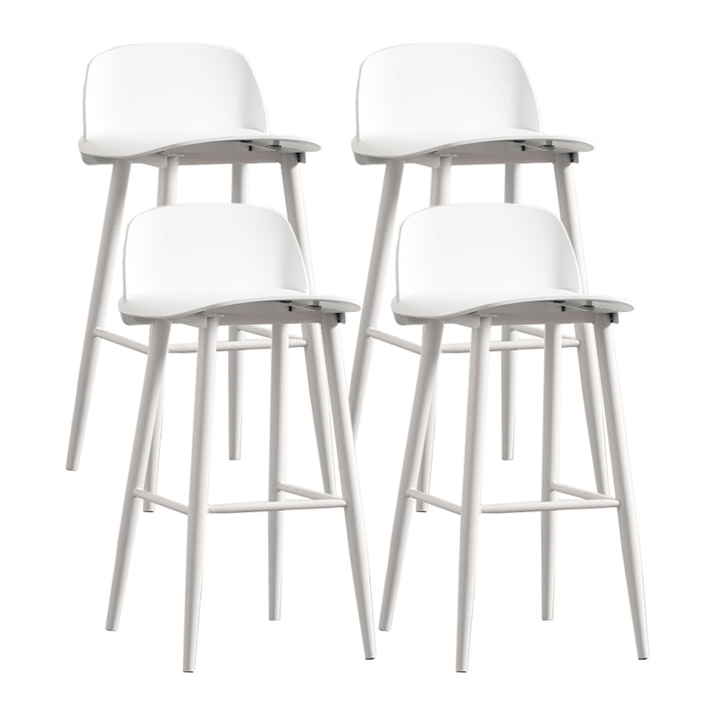 Barhocker im Industriestil, PP-Sitz, Metallbeine, Hocker für die Küchenbar