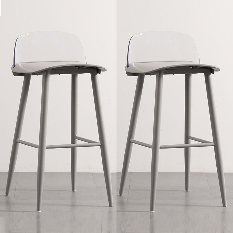 Barhocker im Industriestil, PP-Sitz, Metallbeine, Hocker für die Küchenbar
