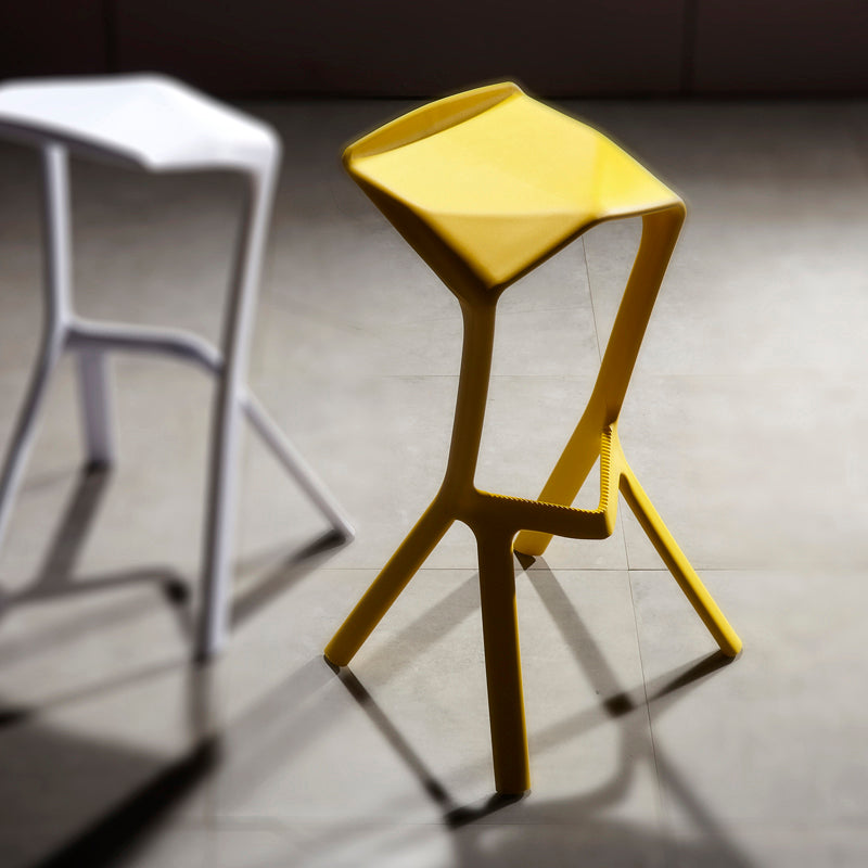 Scandinavia Style Bar-stool PP Legs Saddle Seat Stool for Kitchen Bar