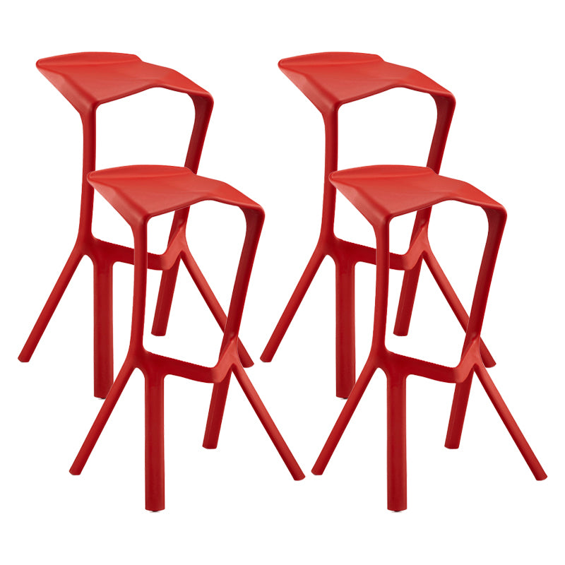 Scandinavia Style Bar-stool PP Legs Saddle Seat Stool for Kitchen Bar