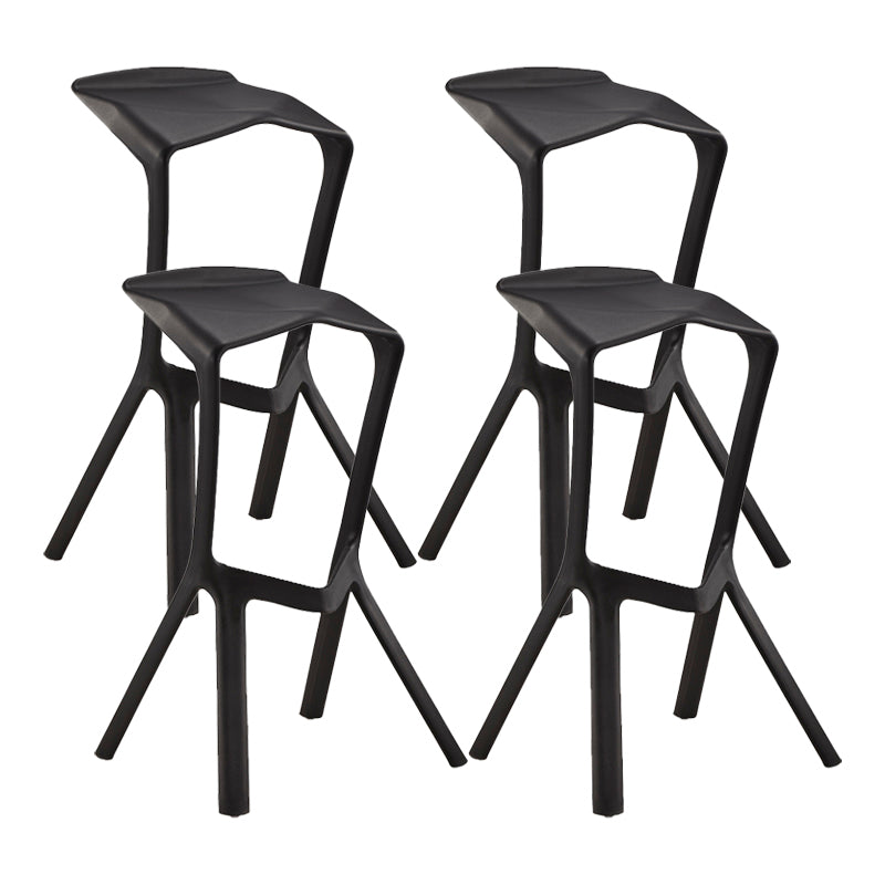Scandinavia Style Bar-stool PP Legs Saddle Seat Stool for Kitchen Bar