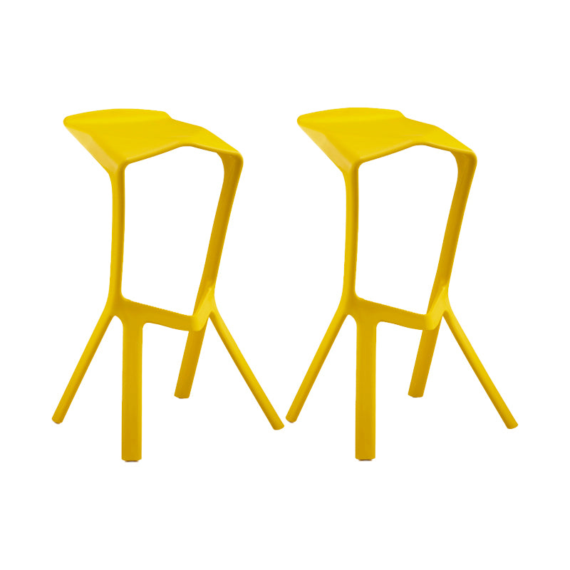 Scandinavia Style Bar-stool PP Legs Saddle Seat Stool for Kitchen Bar