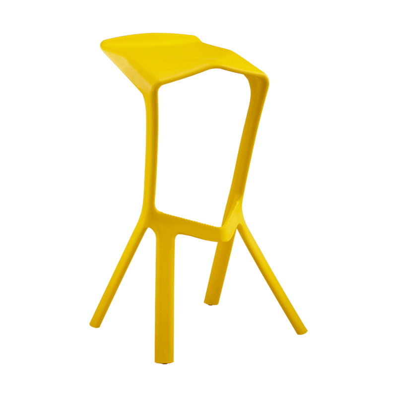 Scandinavia Style Bar-stool PP Legs Saddle Seat Stool for Kitchen Bar