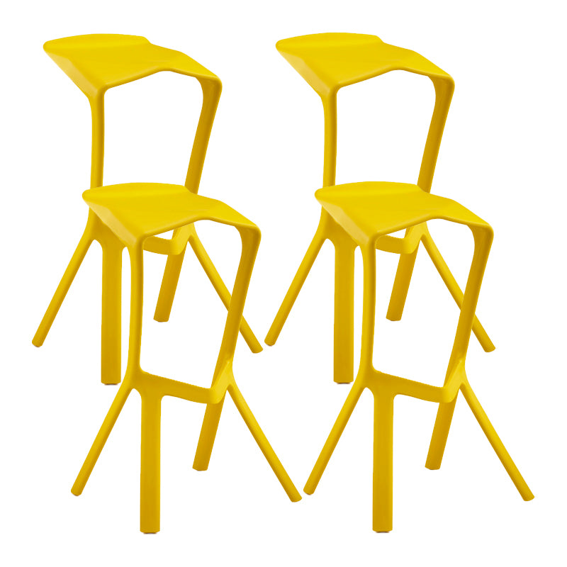 Scandinavia Style Bar-stool PP Legs Saddle Seat Stool for Kitchen Bar