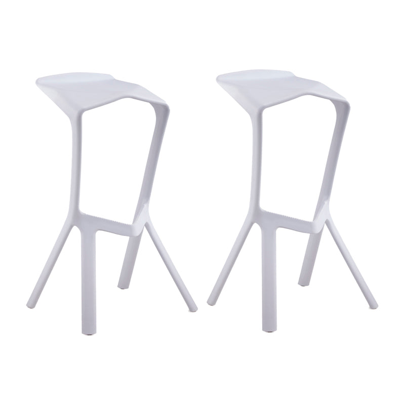 Scandinavia Style Bar-stool PP Legs Saddle Seat Stool for Kitchen Bar
