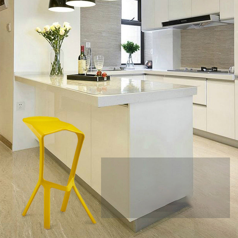 Scandinavia Style Bar-stool PP Legs Saddle Seat Stool for Kitchen Bar
