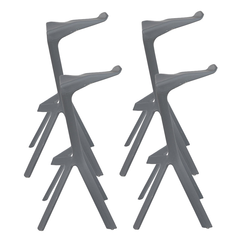 Scandinavia Style Bar-stool PP Legs Saddle Seat Stool for Kitchen Bar