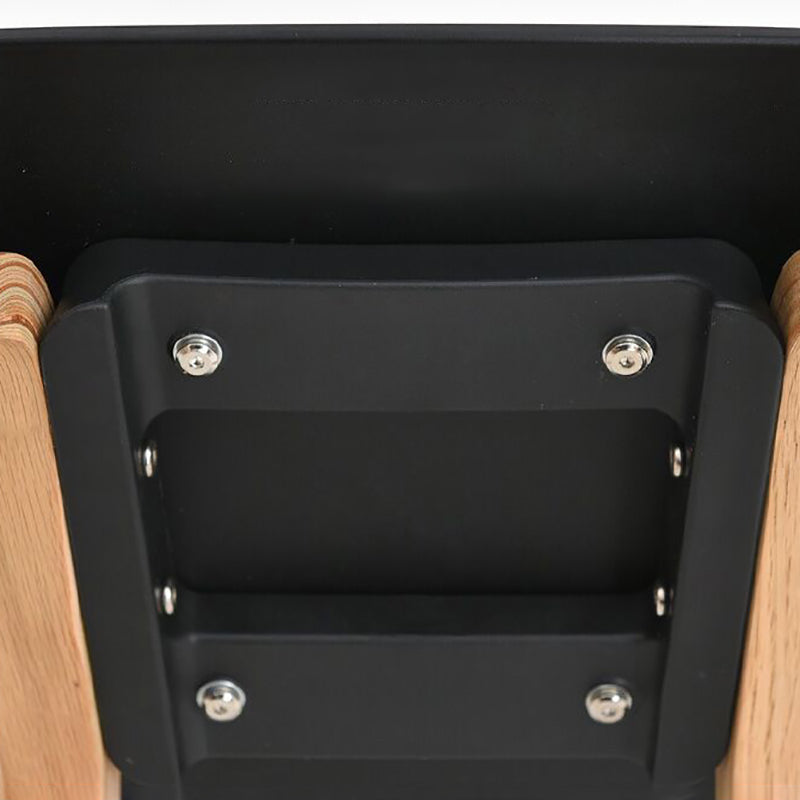 Moderne massief houten barkruk met voetsteun en barkruk van acryl met lage rugleuning