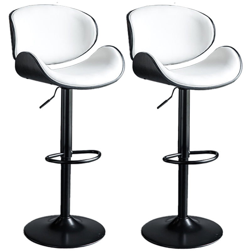Barhocker aus Metall im modernen Stil mit drehbarem und höhenverstellbarem Bistro-Barhocker 32 Zoll