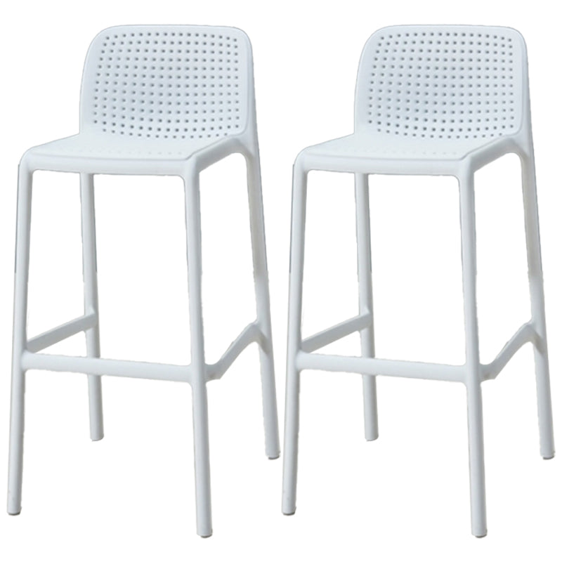 Sgabello da bar in plastica moderno sgabello da banco posteriore senza braccio con sedile di plastica e pedale