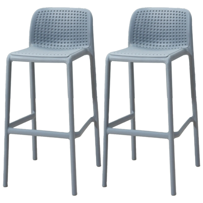 Sgabello da bar in plastica moderno sgabello da banco posteriore senza braccio con sedile di plastica e pedale