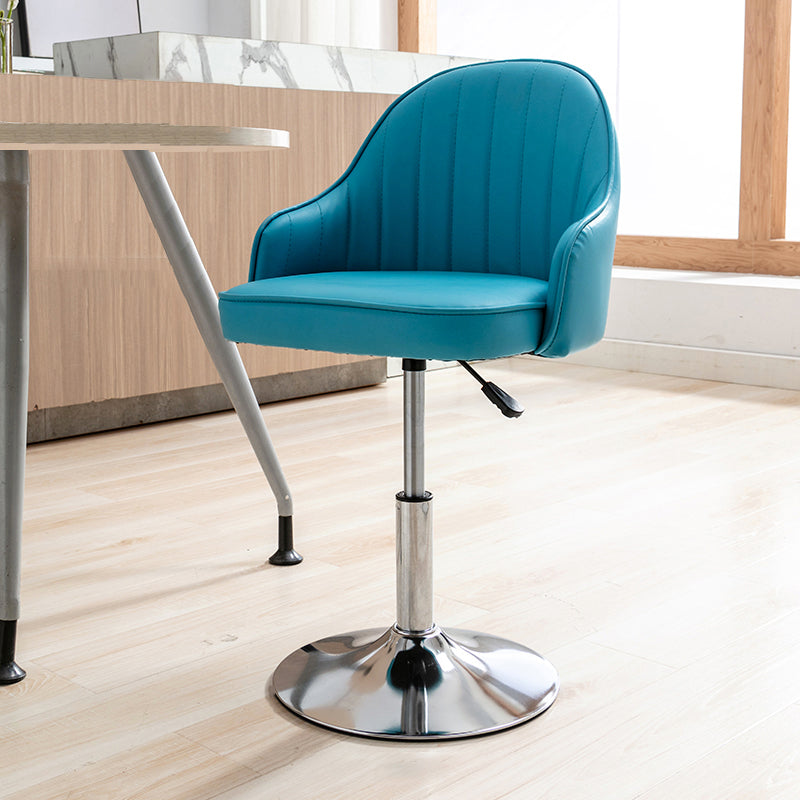 Moderne verstellbare rotierbare Counterhocker Steel Cassier Barhocker mit Lederkissen