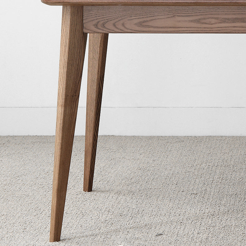 Contemporary Style 1/3/4/5 Pieces Furniture Rectangle Solid Wood Dining Table Set for Home