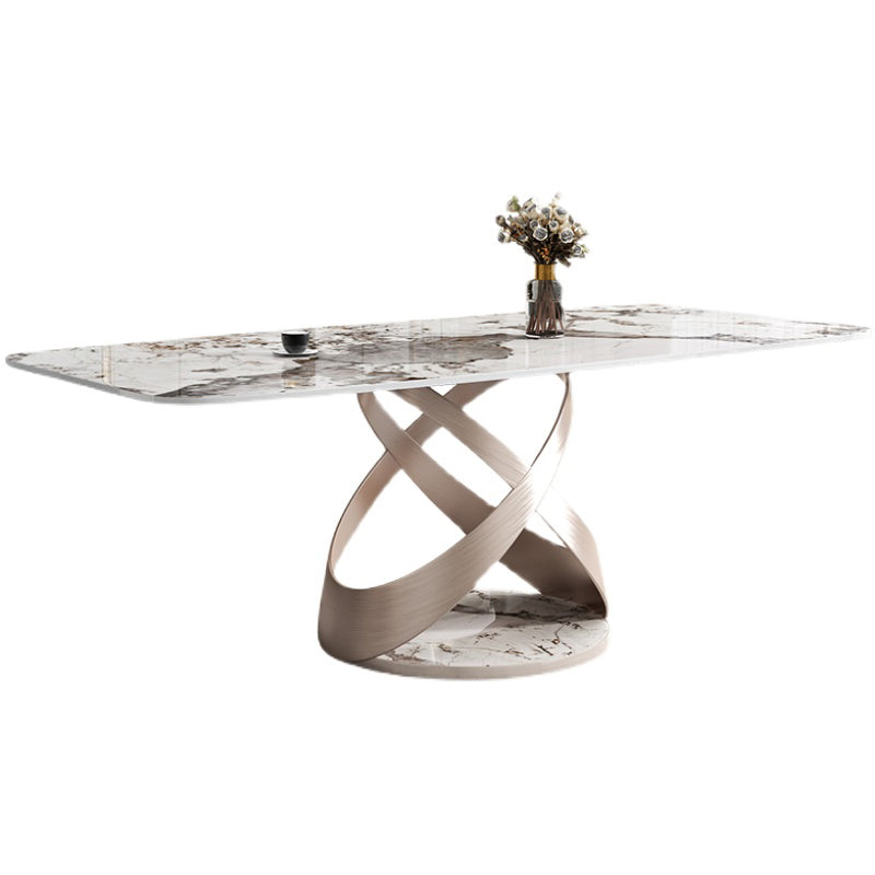 Contemporain 1/4/5/7 Pièces Pièces à manger Table à manger en pierre fritté pour la cuisine