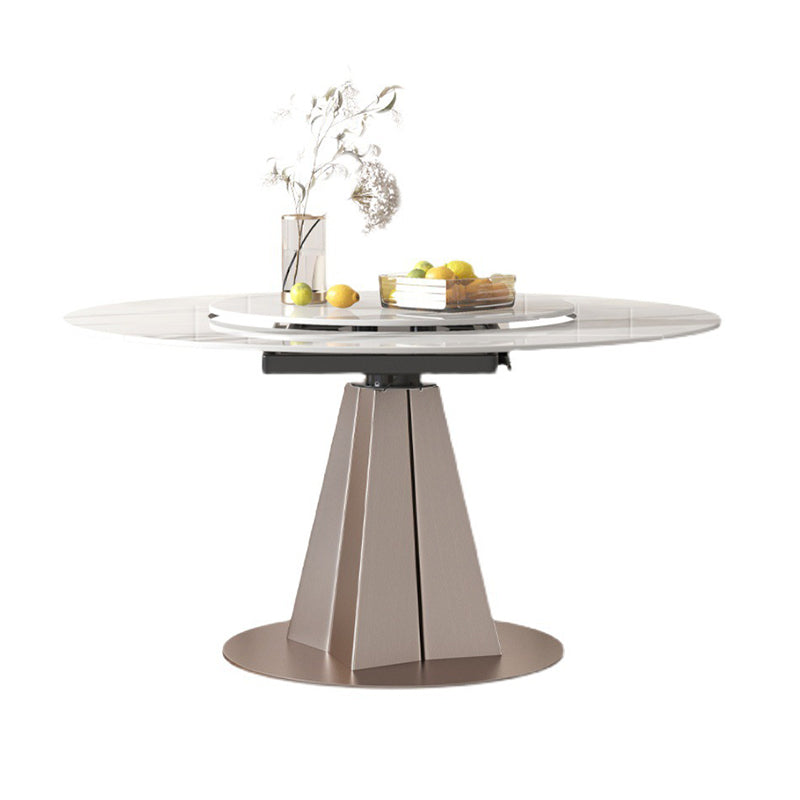 Modern Style 1/3/4/5/7/9 Pieces Dining Sintered Stone Dining Table Set with Metal Legs