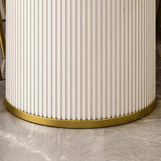 Glam 1/2/4/5/7 Pieces Table and Chair Set White Dining Table with Chairs