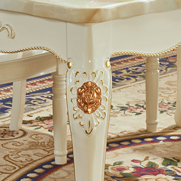 Solid Wood Base Dining Collection Rectangle Dining Table for Dining Room