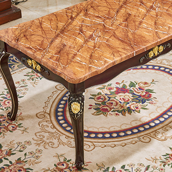 Solid Wood Base Dining Collection Rectangle Dining Table for Dining Room