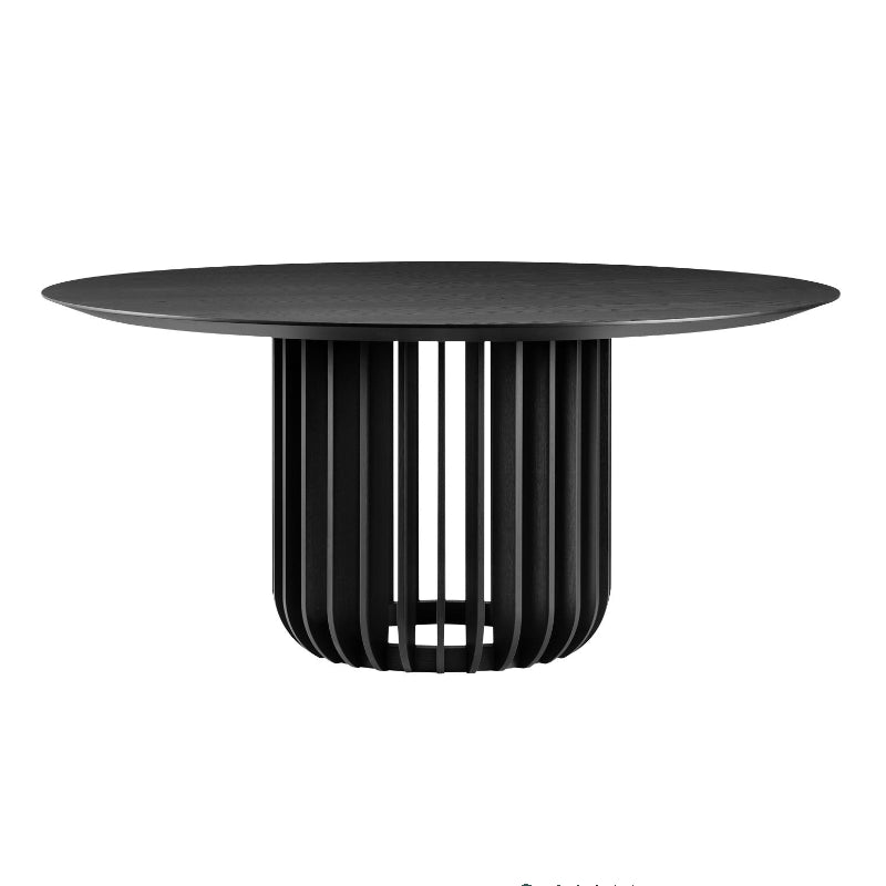 Mesa de comedor de madera sólida Mesa de pedestal de simplicidad para el comedor