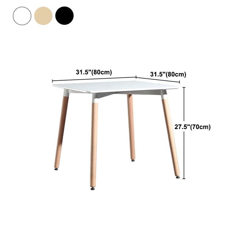 Eettafel in industriële stijl MDF 4 poten Eettafel voor eetkamer