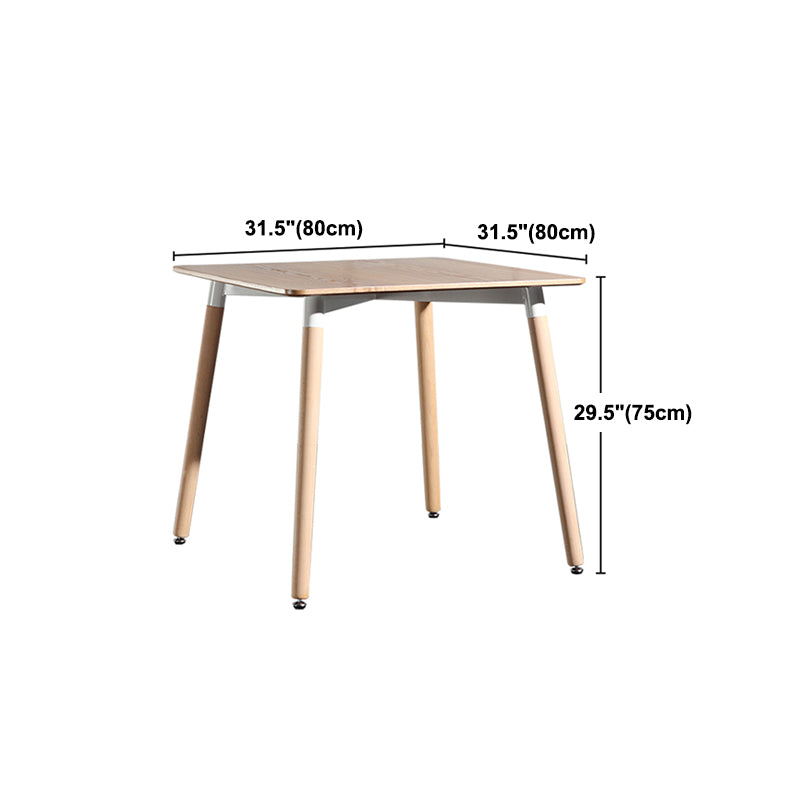 Eettafel in industriële stijl MDF 4 poten Eettafel voor eetkamer