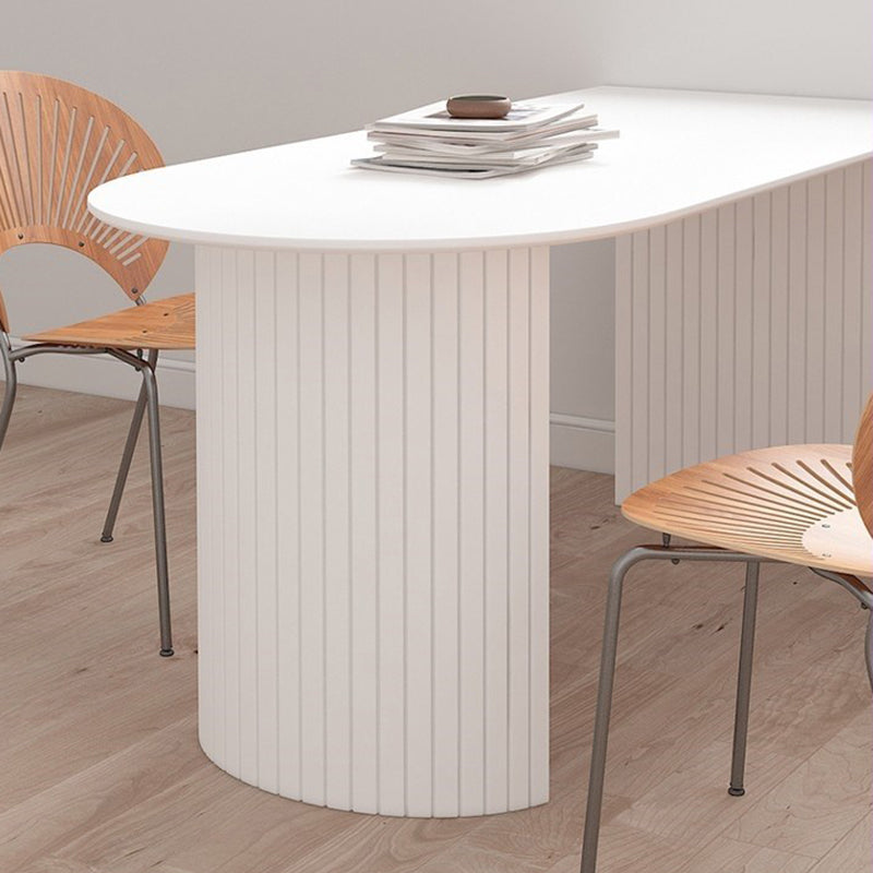 Sintered Stone Esstisch Einfachheit Doppelte Sockstisch für Esszimmer