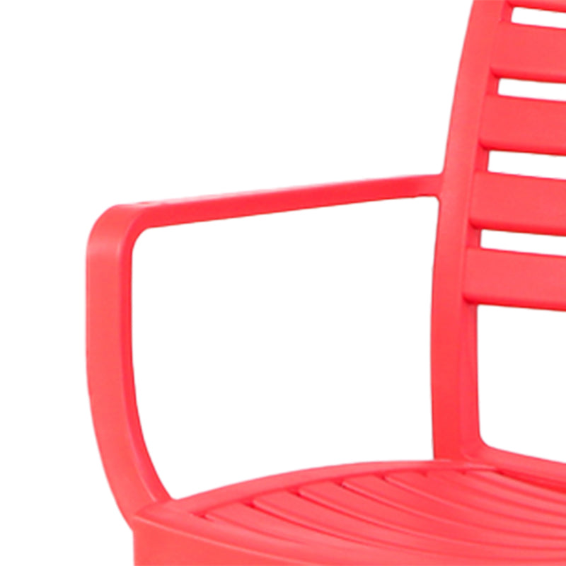 Sillas de comedor contemporáneas Silla lateral con brazo de comedor con patas de plástico